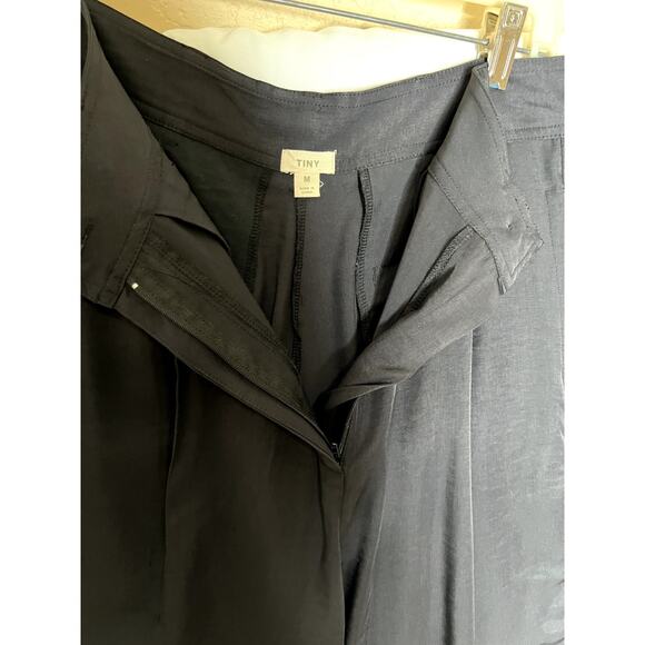 Anthropologie Tiny size M gauchos black front & side pockets button-fly closure - Picture 7 of 10